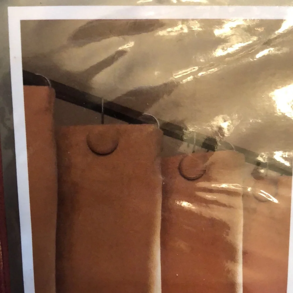 Croscill Shower Curtin with 12-hooks included. New with tag in plastic.